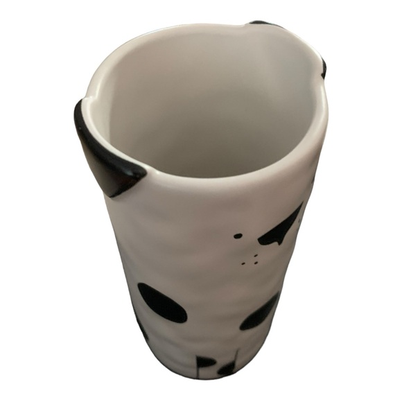 Discontinued IKEA FATALIG FÅTALIG Dog Puppy Bud Vase Black White Minimalism - Picture 2 of 4